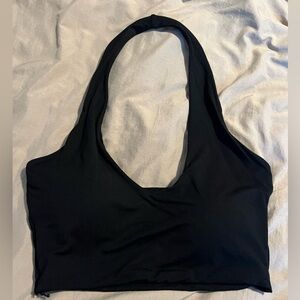 Black Klassy Netwrok halter top size large.